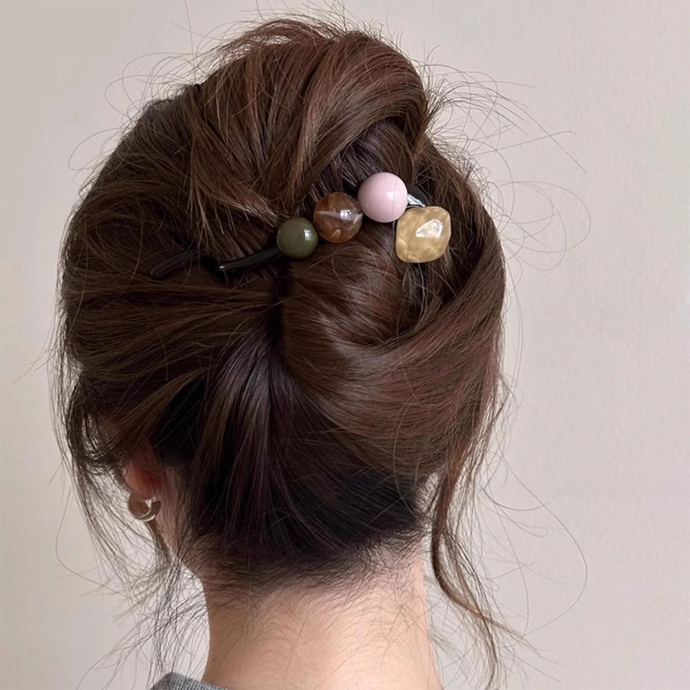 Shoulder Massage Ball - Fashion Barrettes Twist Clip Acrylic Colorful