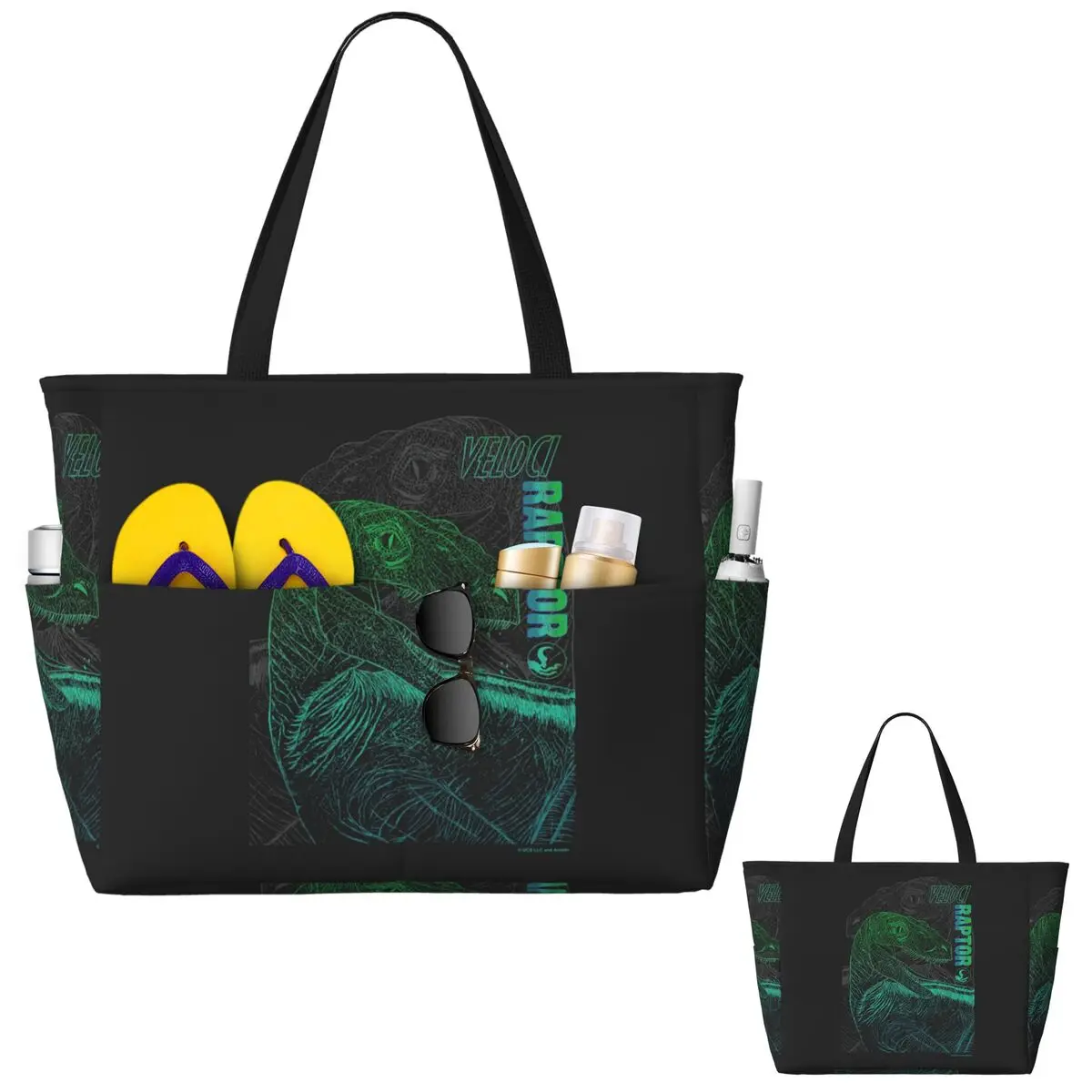 Yoga Fitness Park - Jurassic Park (8) Beach Tote Bag