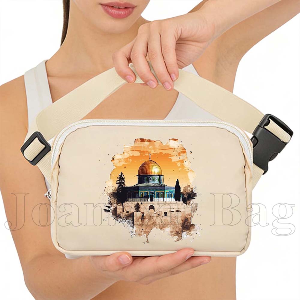 Yoga Fitness Girl - Beige Fashion Yoga Fanny Pack Sports