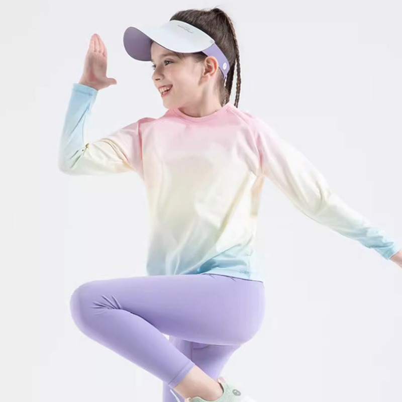 Children's Yoga Shirts Long Sl - Yoga Fitness Girl のレビューと価格