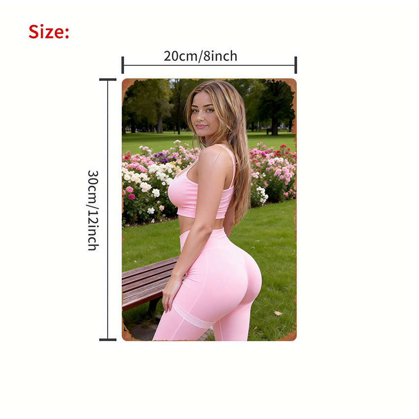 HD Metal Wall Art Poster Sexy  - Yoga Fitness Park のレビューと価格