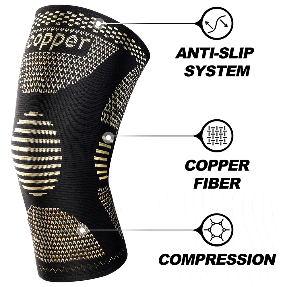 2Pcs Copper Knee Brace for Art - Knee Sleeve Compression のレビューと価格