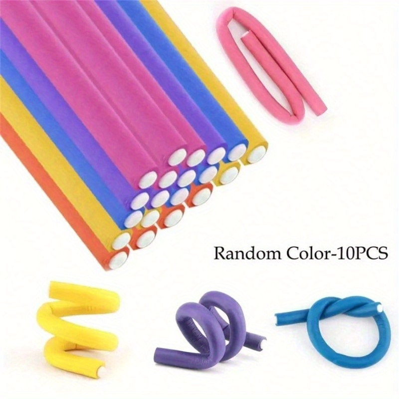10pc Flexible Heatless Hair Ro - Foam Roller のレビューと価格