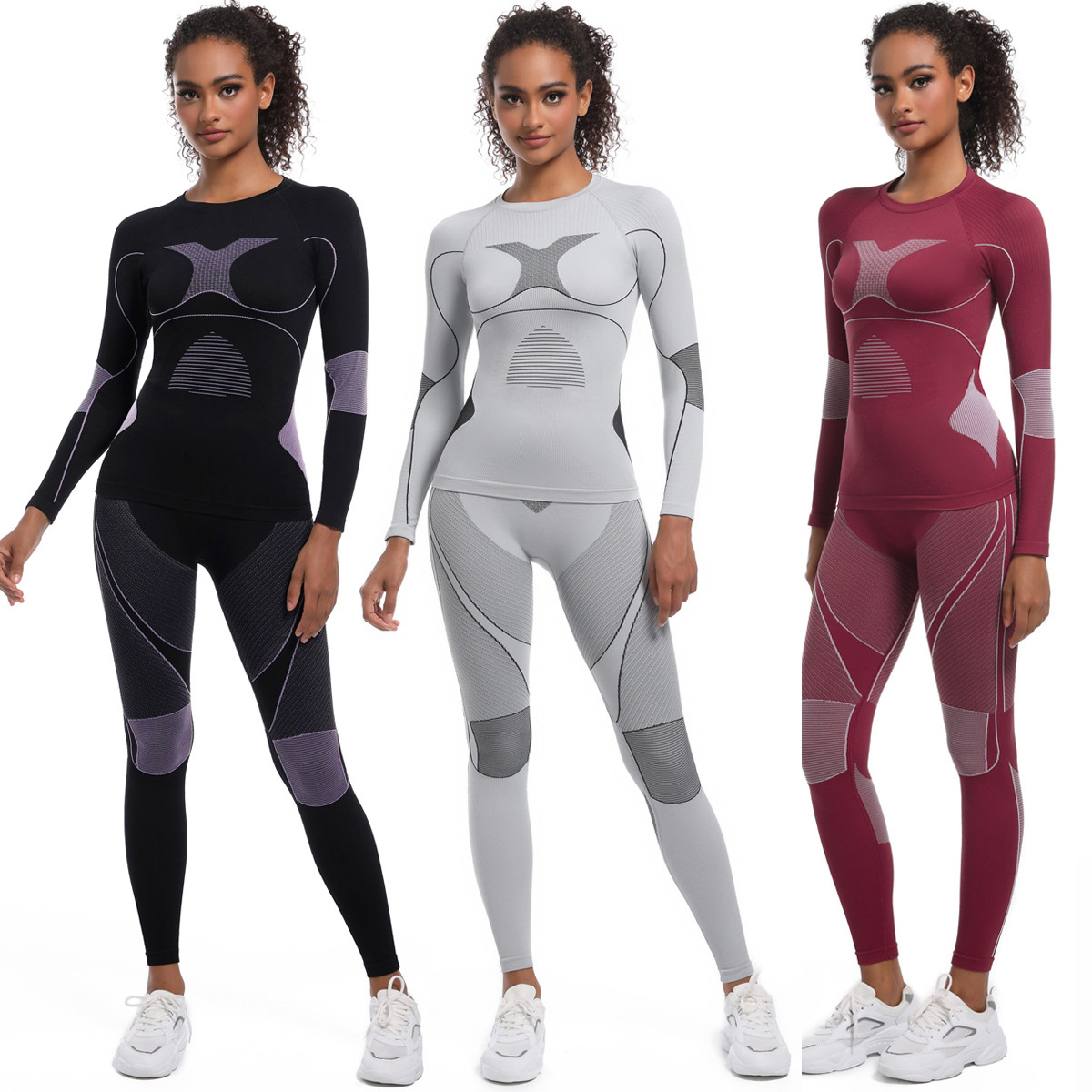 Women Girl Skiing Underwear Se - Yoga Fitness Girl のレビューと価格
