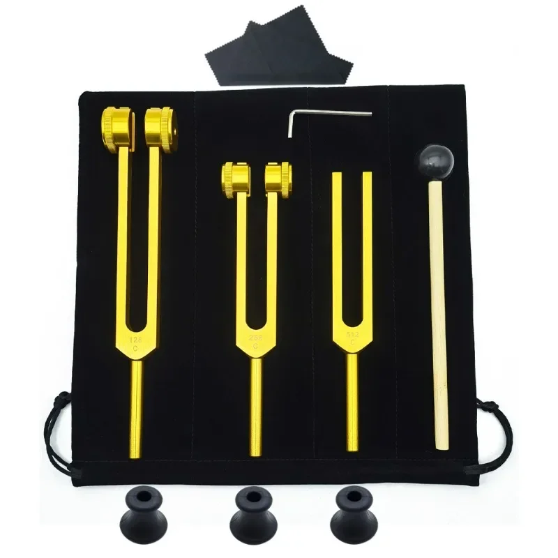 3PCS Tuning Fork Set 128 256 5 - Yoga Fitness Outfit のレビューと価格