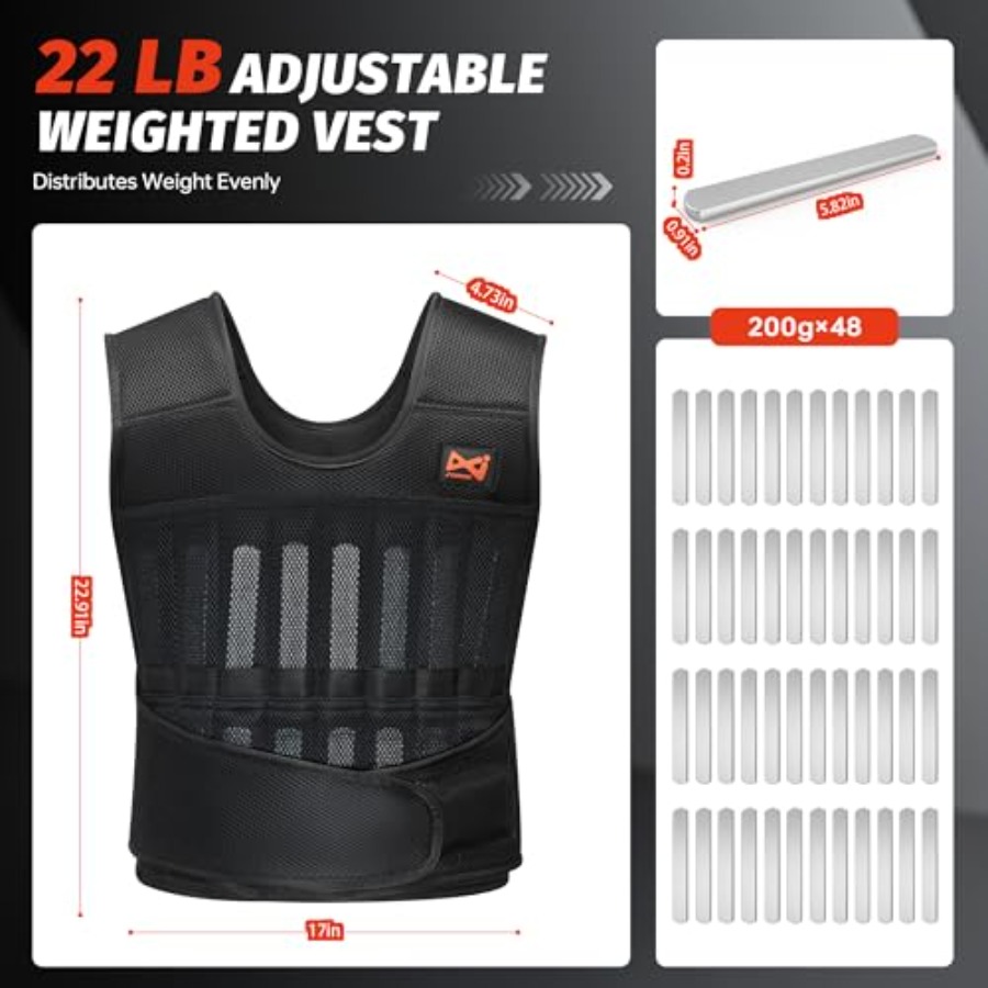 44lbs Adjustable Weighted Vest - Ankle Weights のレビューと価格