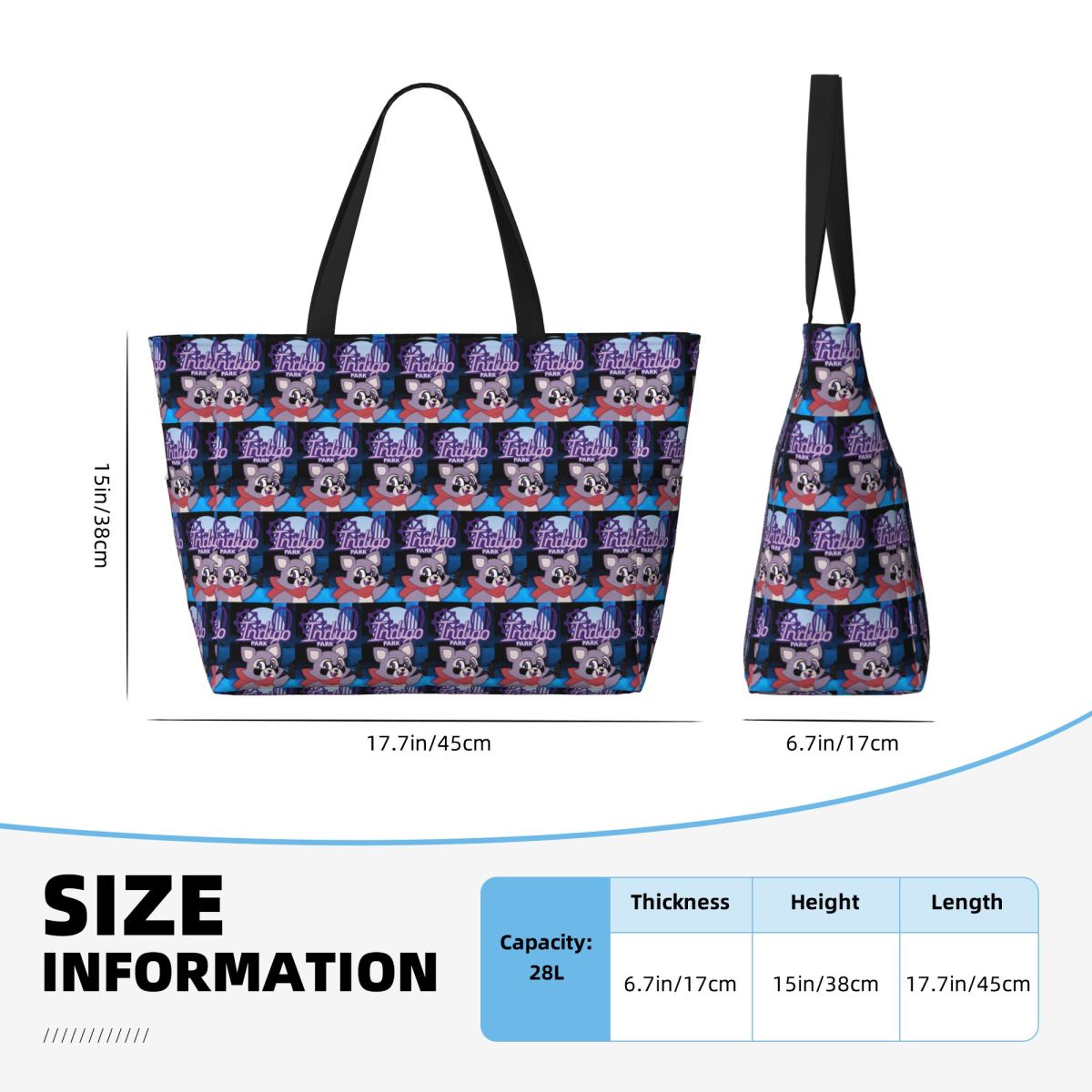 Rambley Indigo Park Beach Tote - Yoga Fitness Park のレビューと価格