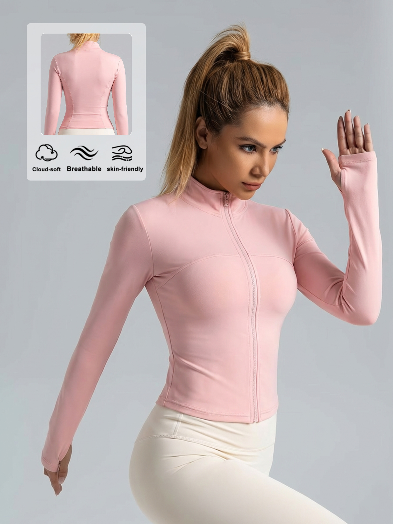 New Women Light pink Yoga Coat - Yoga & Fitness With Faye The Well Being Studio Abbots Langley Reviews のレビューと価格