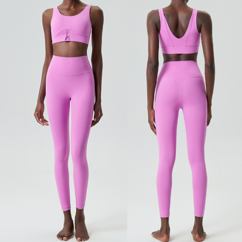 Two Pieces Set Zipper Yoga Spo - Yoga Fitness Outfit のレビューと価格