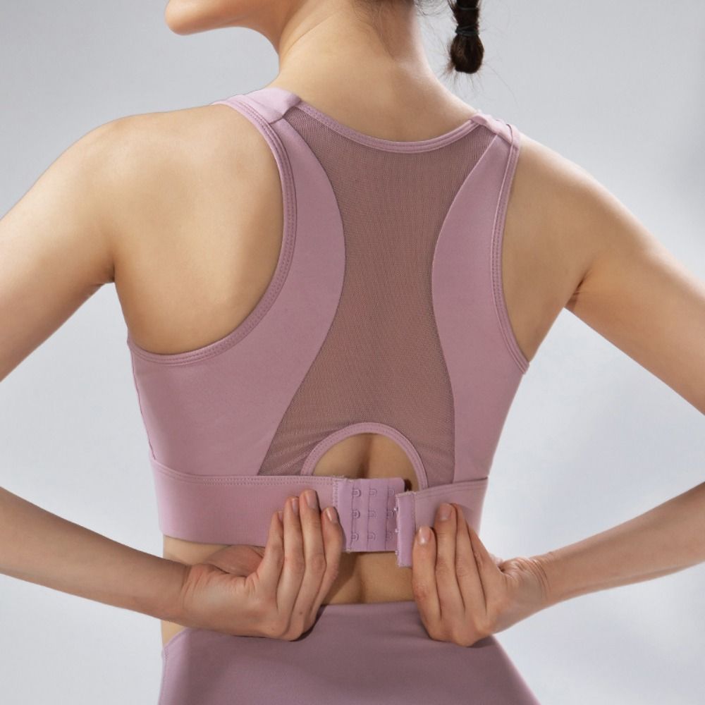 Solid Color I-shaped Sports Br - Yoga Fitness Plus のレビューと価格
