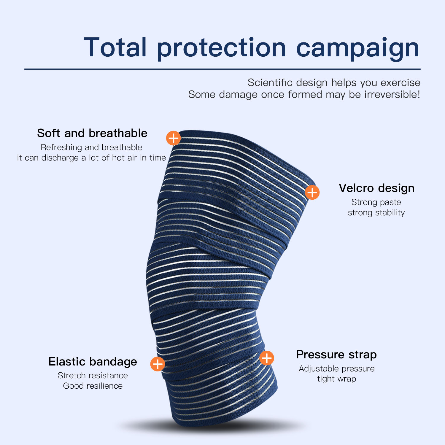 1 PC Tape Compression Bandage  - Knee Sleeve Compression のレビューと価格