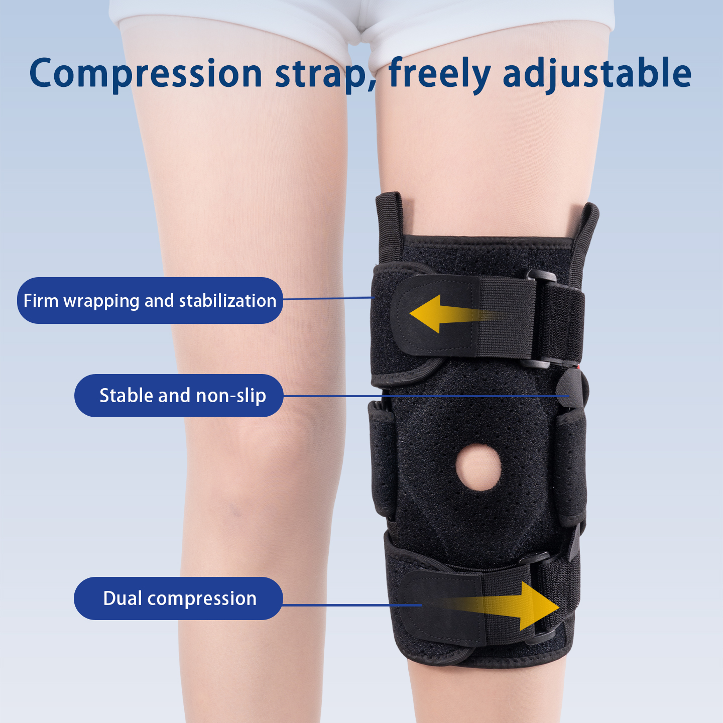Adjustable knee sleeve with la - Knee Sleeve Compression のレビューと価格