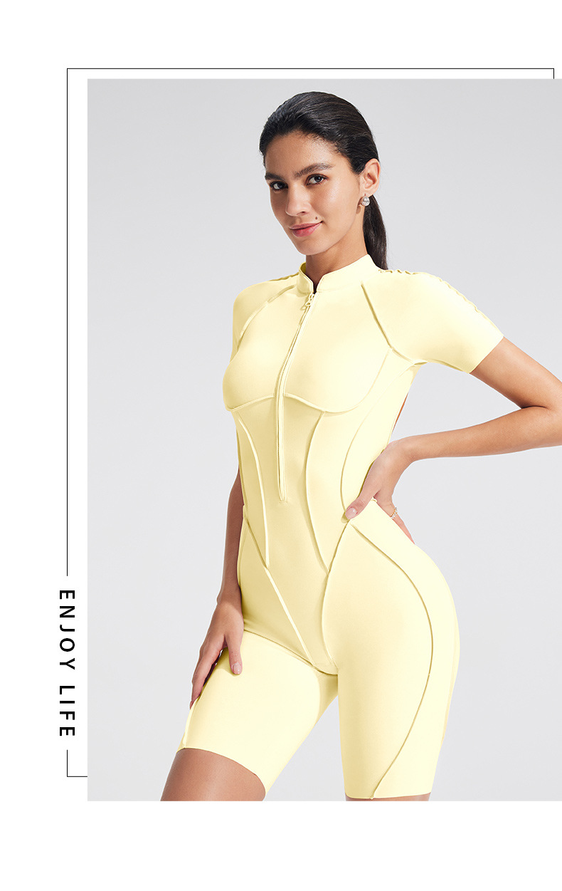 Sanding Yoga Jumpsuit Hollow-O - Yoga Fitness Girl のレビューと価格