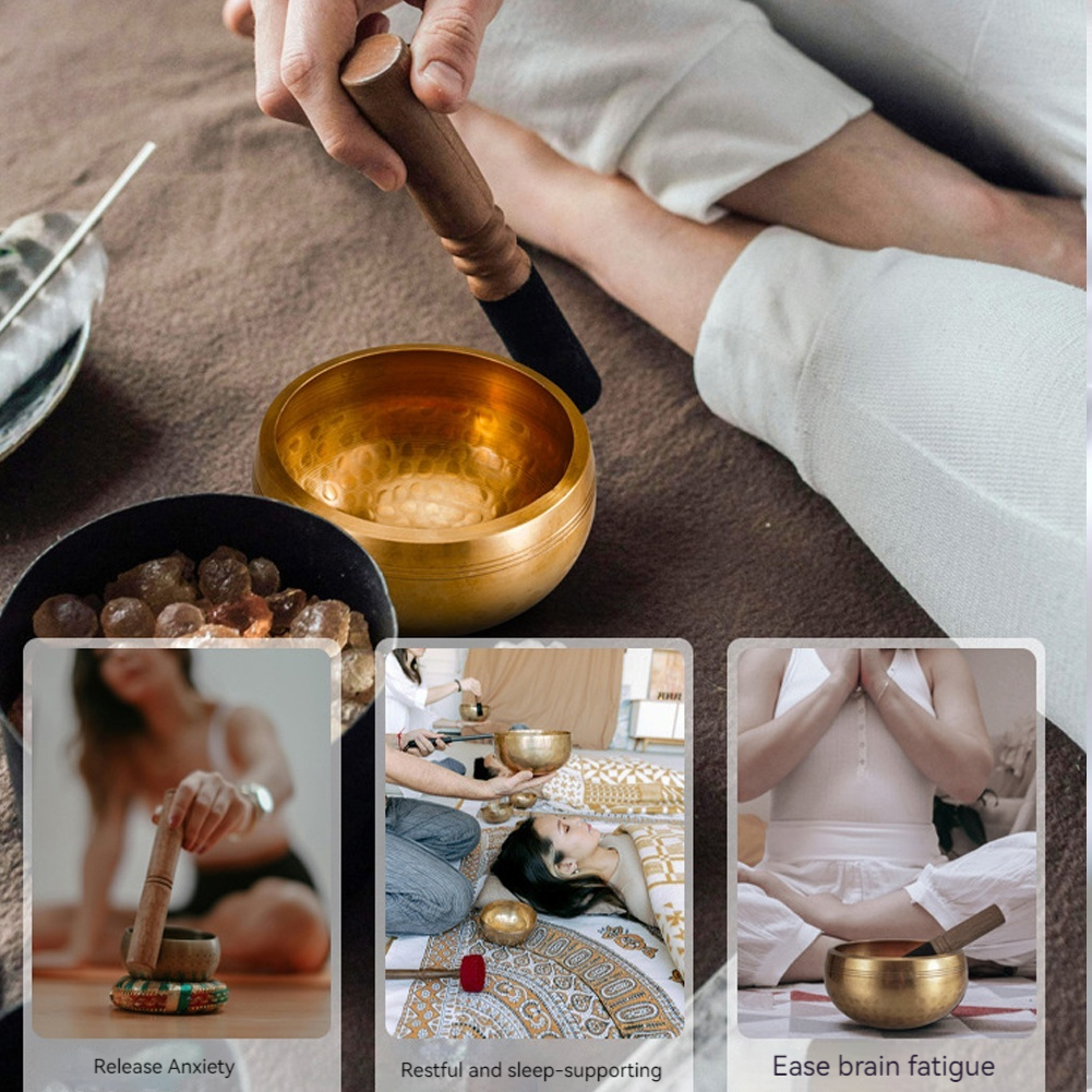 Tibetan Singing Bowl Set Uniqu - Yoga Fitness Outfit のレビューと価格