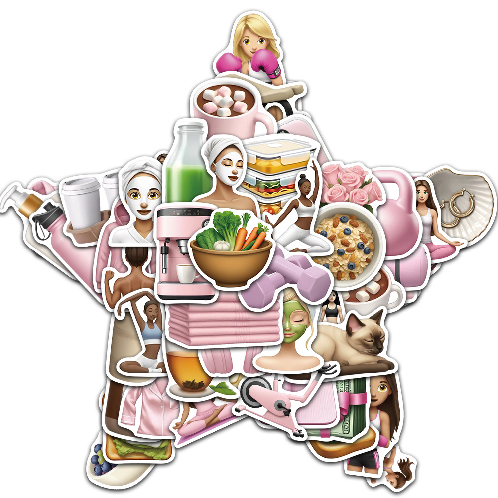 50/100PCS Fitness GYM Girl Cre - Yoga Fitness Girl のレビューと価格