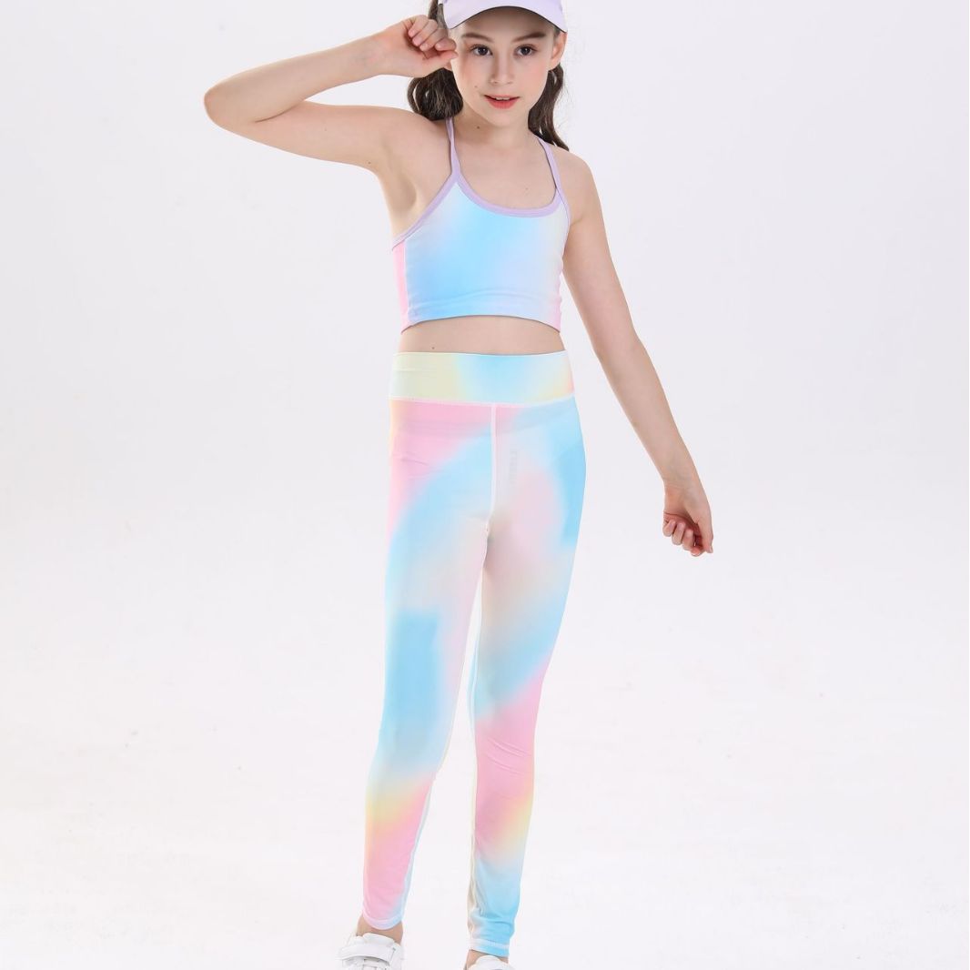 2025 Girls 2pc Yoga Outfit Set - Yoga Fitness Girl のレビューと価格