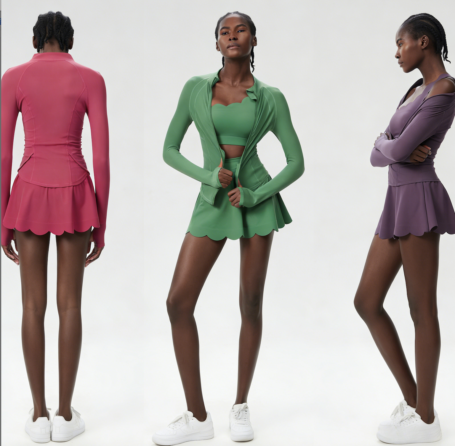 3Pcs Sports Tennis Yoga Suit W - Yoga Fitness Plus のレビューと価格