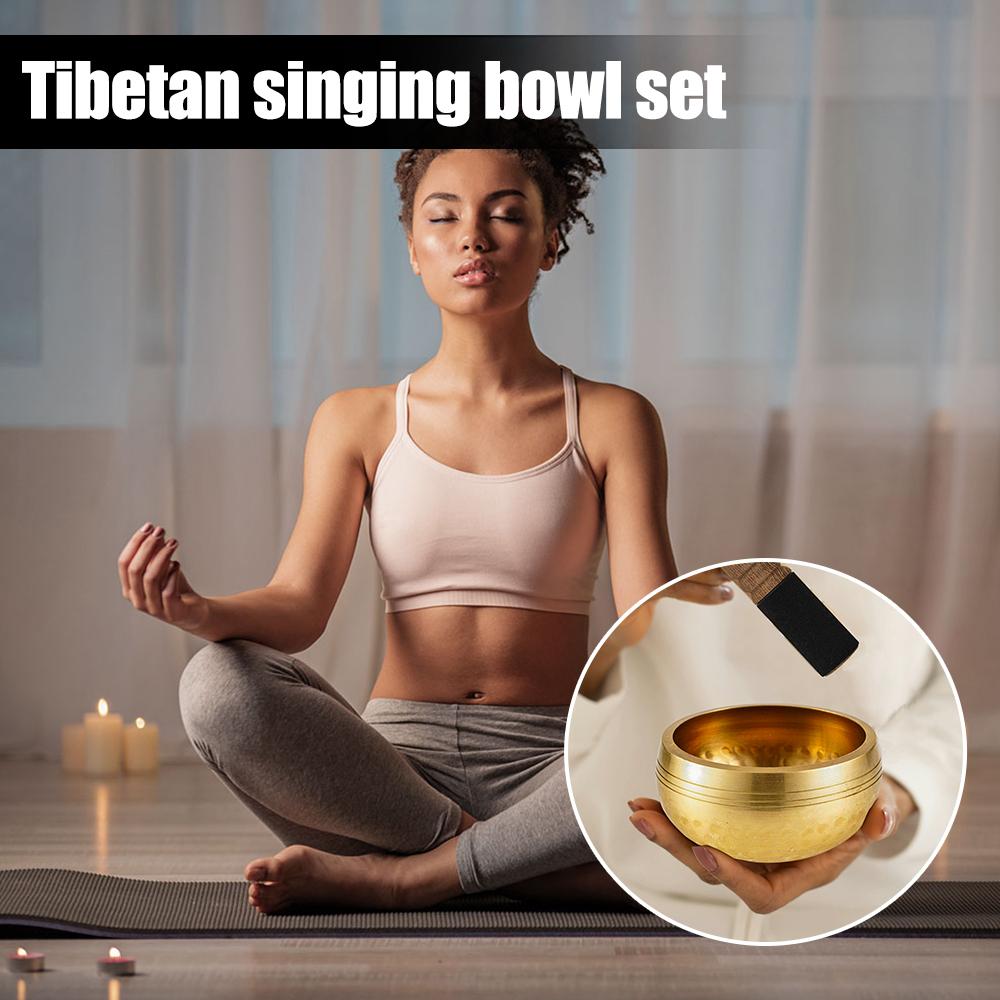 1Set Singing Bowl Set Meditati - Yoga Fitness Outfit のレビューと価格
