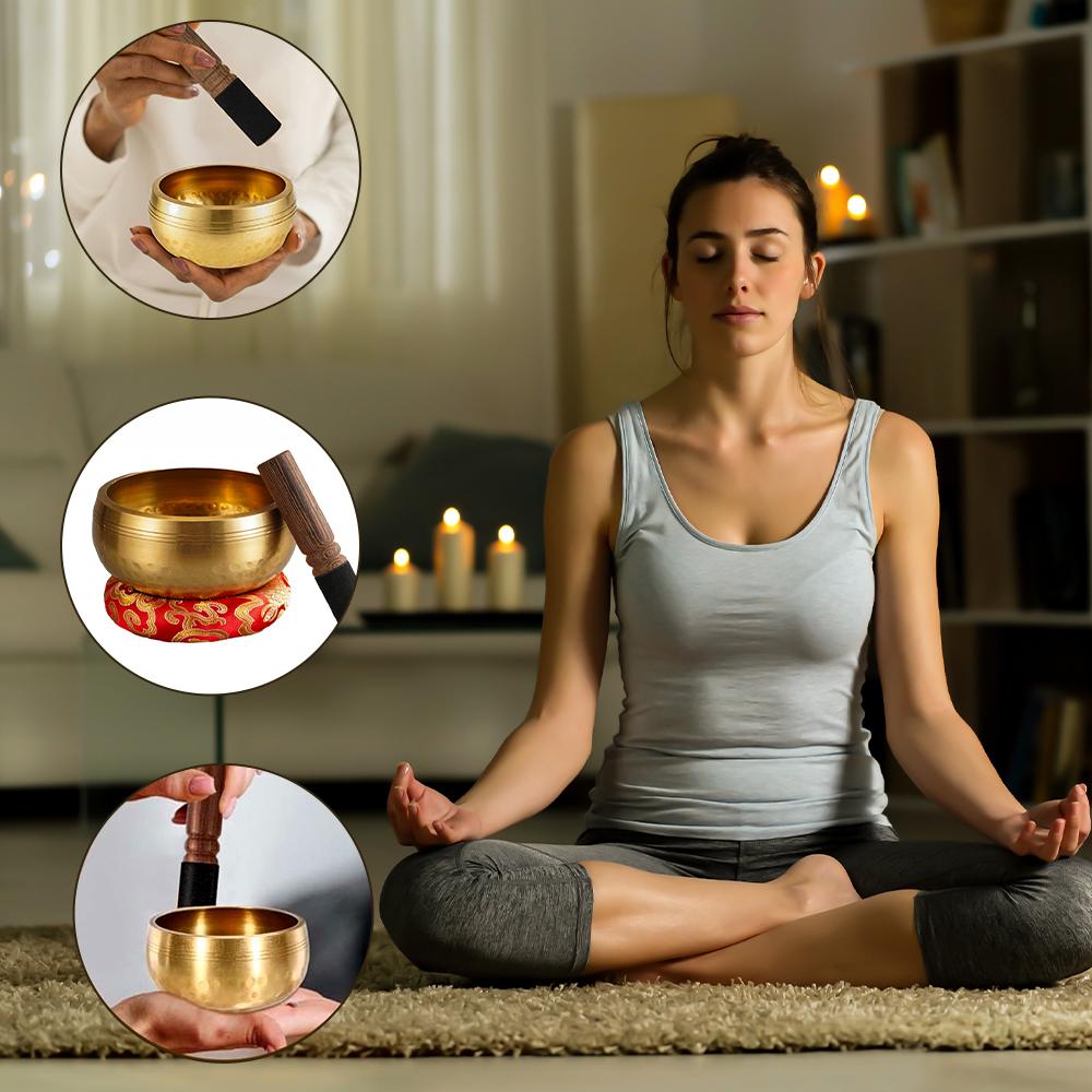 1Set Singing Bowl Set Meditati - Yoga Fitness Outfit のレビューと価格