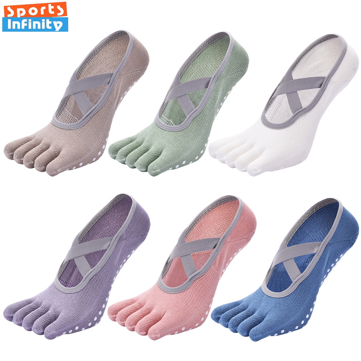Women's Strap Five Finger Anti - Yoga Fitness Girl のレビューと価格