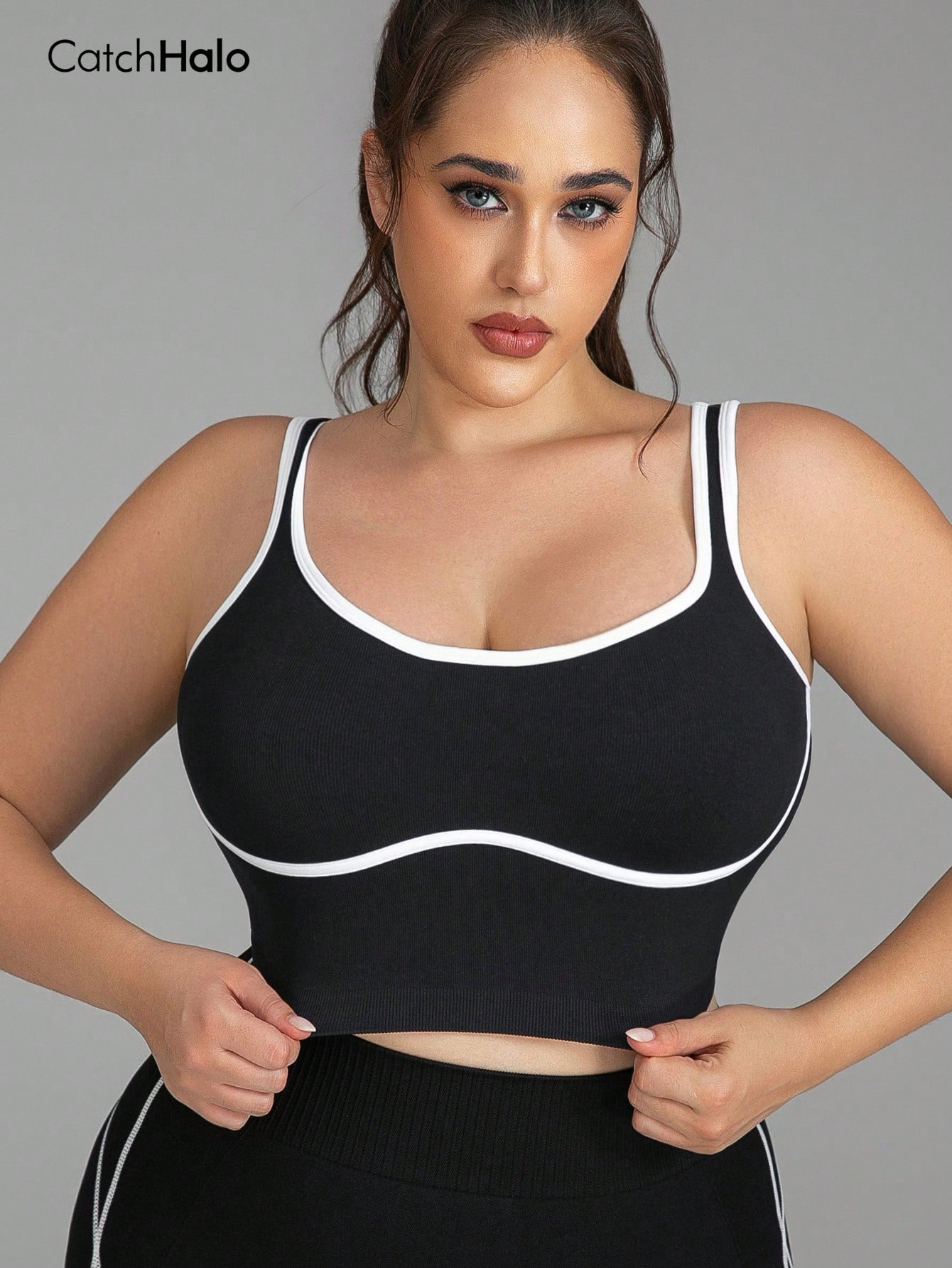 Women Plus Size Seamless Brale - Yoga Fitness Plus のレビューと価格