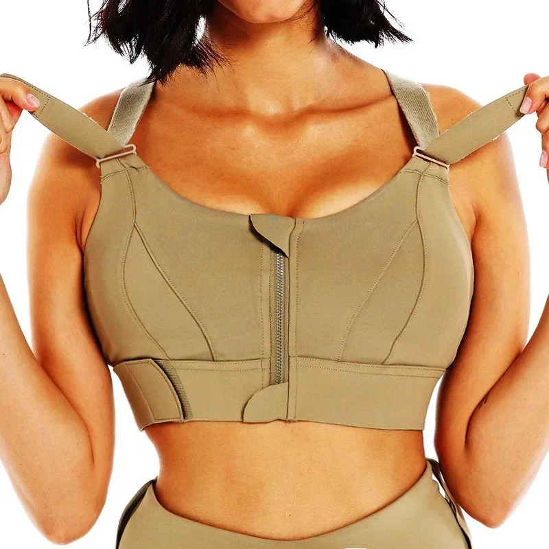 Front Zipper Women Sports Bra  - Yoga Fitness Plus のレビューと価格