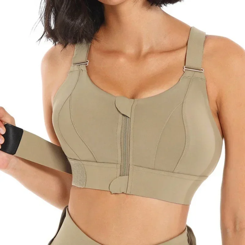 Front Zipper Women Sports Bra  - Yoga Fitness Plus のレビューと価格
