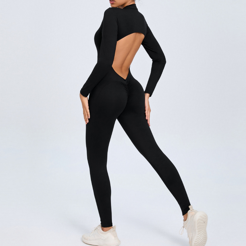 Zippered Long Sleeve Nude Feel - Yoga Fitness Outfit のレビューと価格