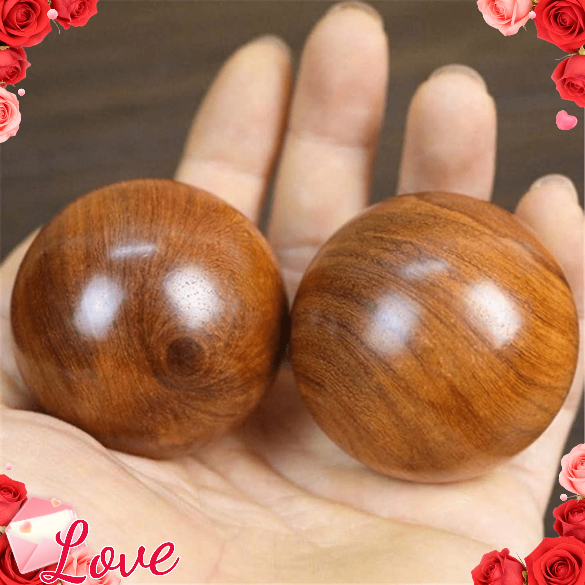 2-Pack Wooden Rolling Ball Set - Shoulder Massage Ball のレビューと価格