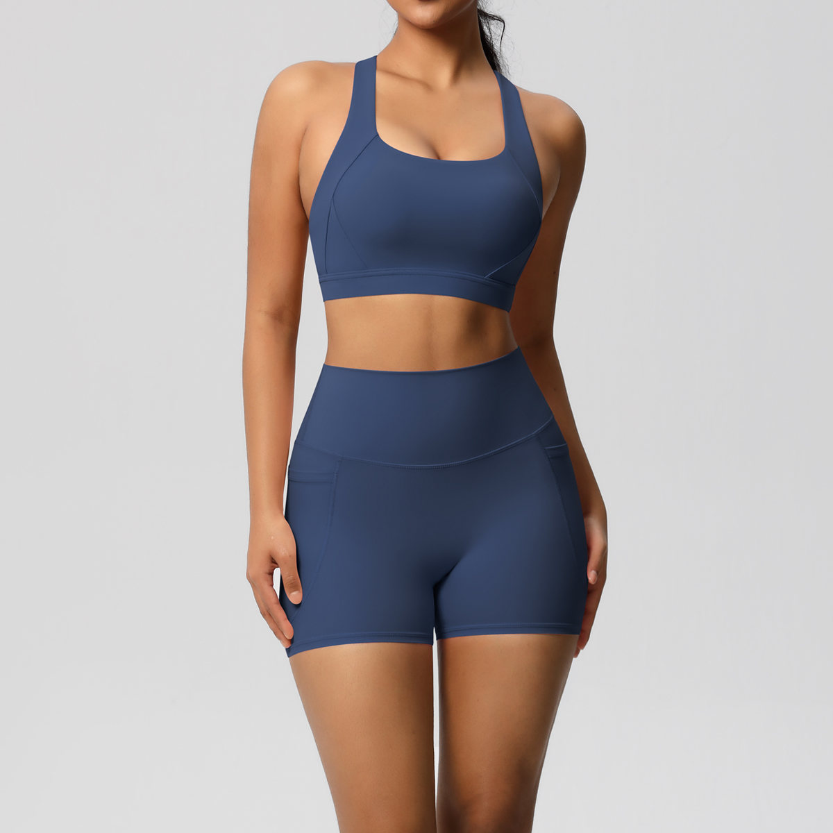 2PCS Sportswear With Pocketed  - Yoga Fitness Outfit のレビューと価格