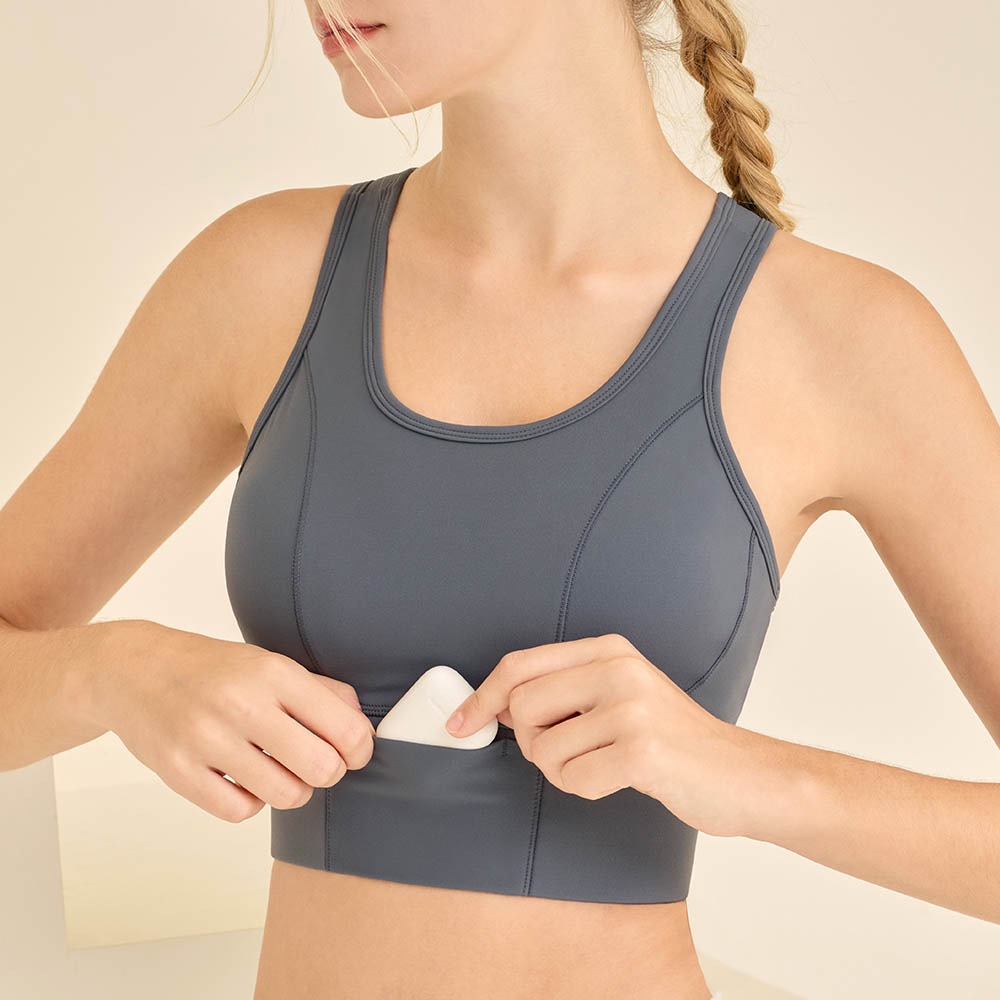 Longline Sports Bra with Pocke - Yoga Fitness Plus のレビューと価格